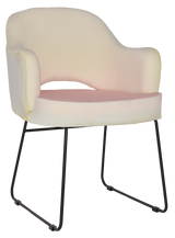 EZ ARM CHAIR ALBURY SLED BLACK