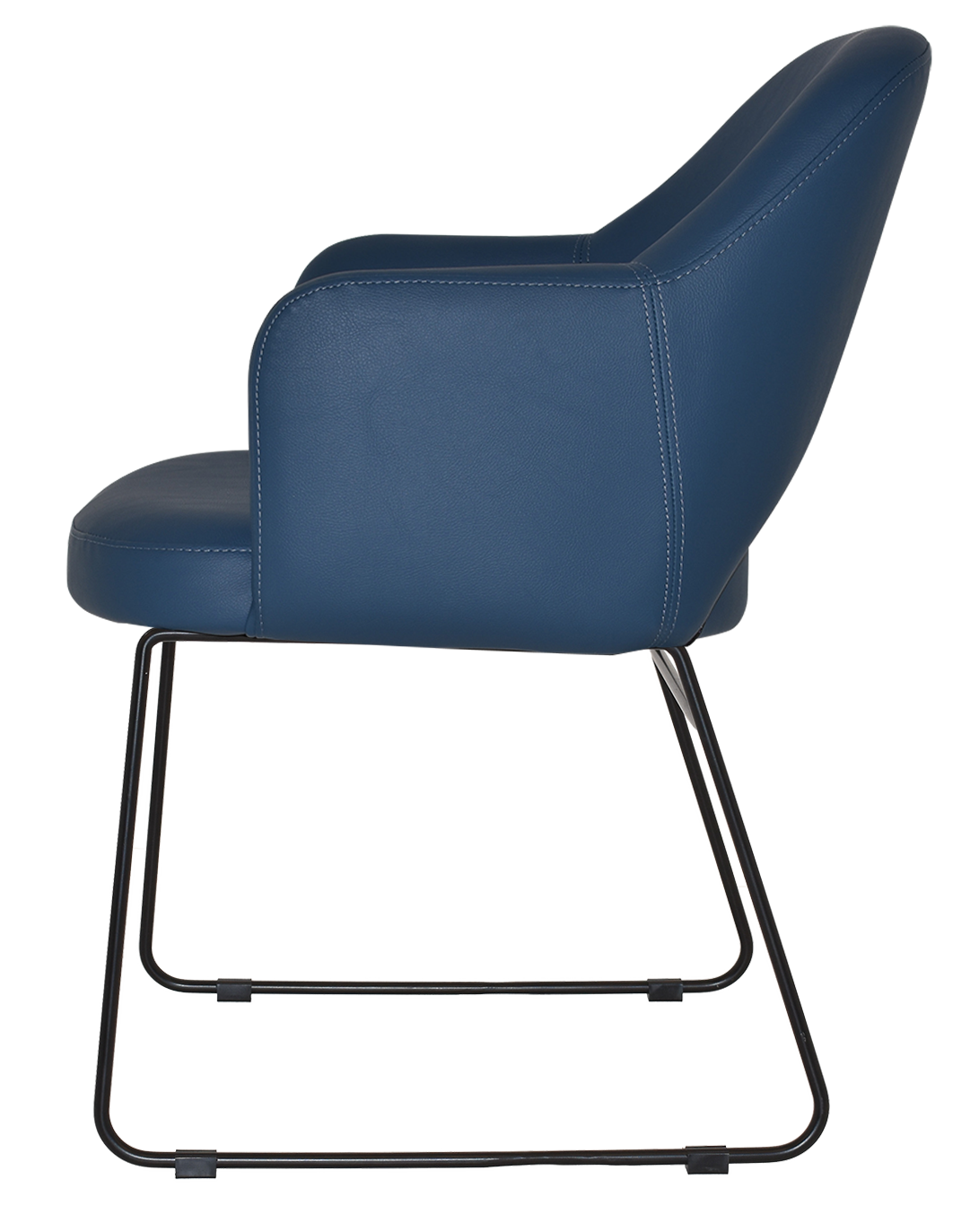 EZ ARM CHAIR ALBURY SLED BLACK