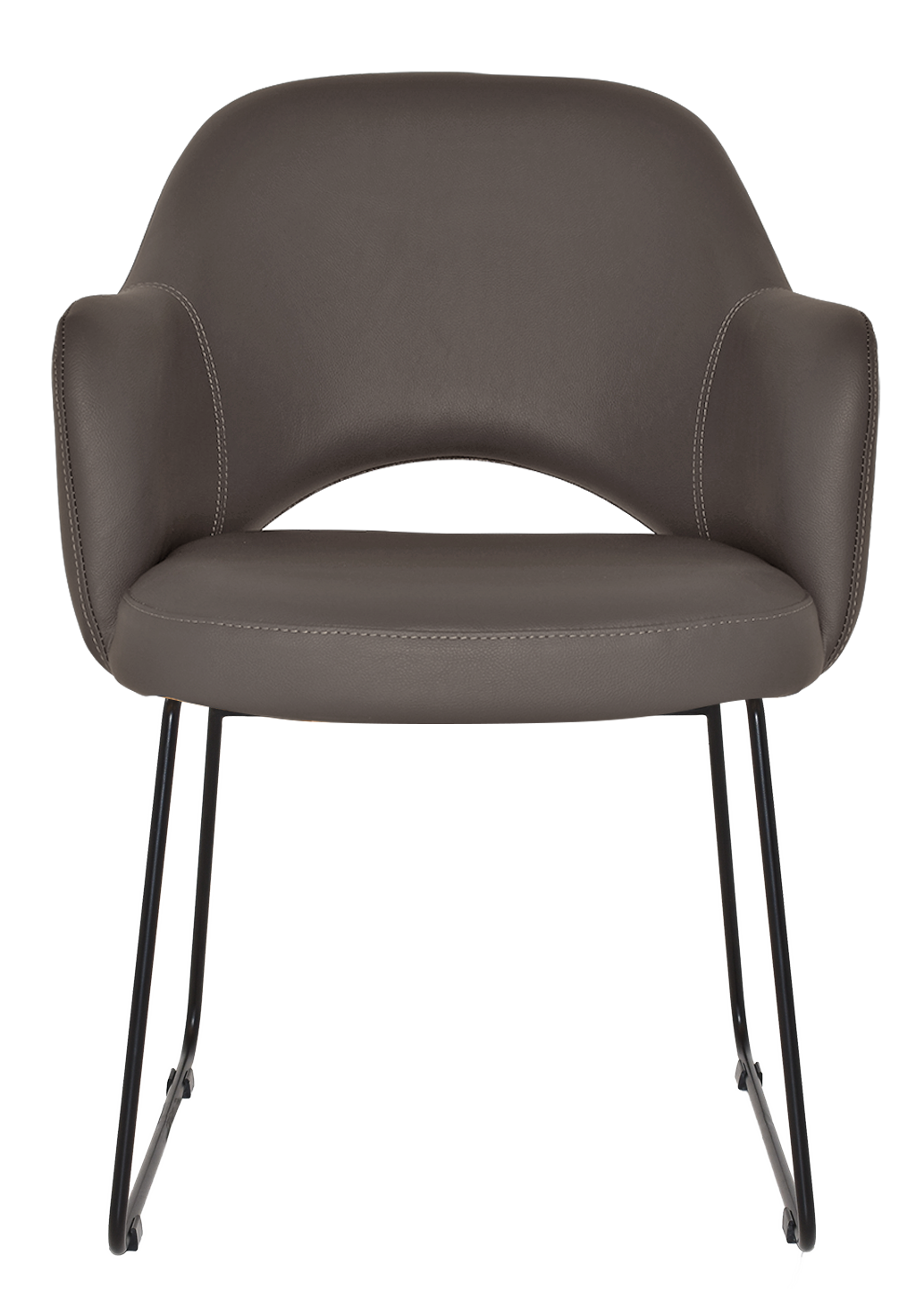 EZ ARM CHAIR ALBURY SLED BLACK