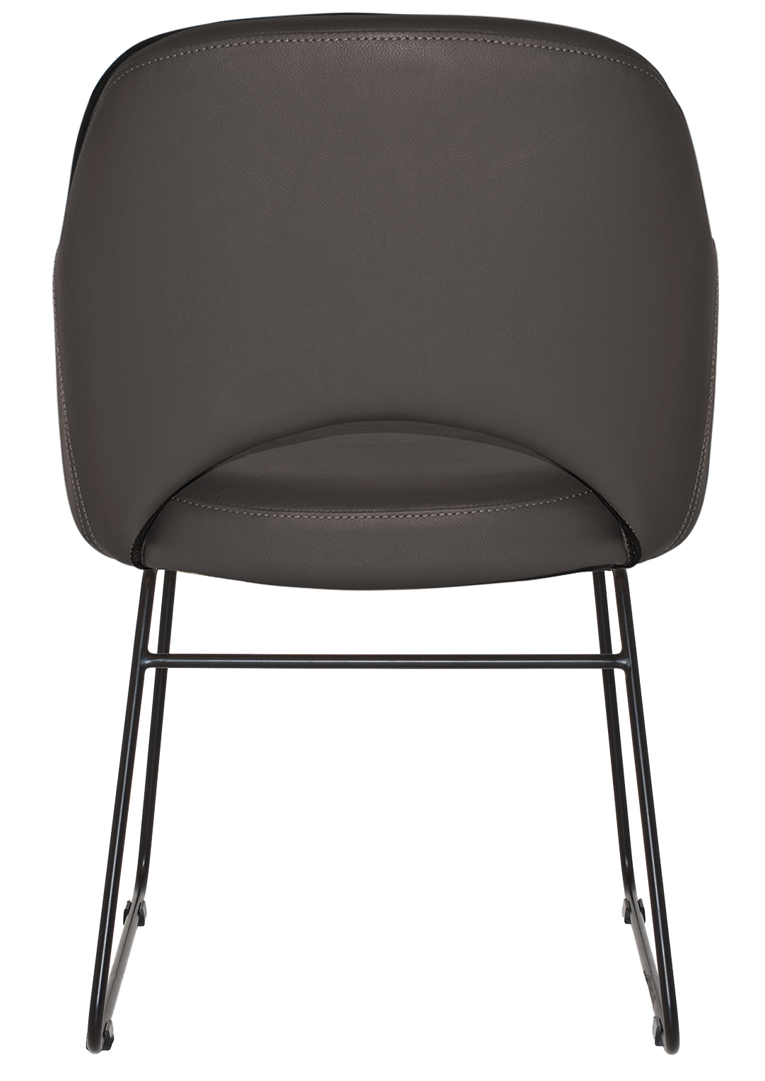 EZ ARM CHAIR ALBURY SLED BLACK