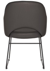 EZ ARM CHAIR ALBURY SLED BLACK