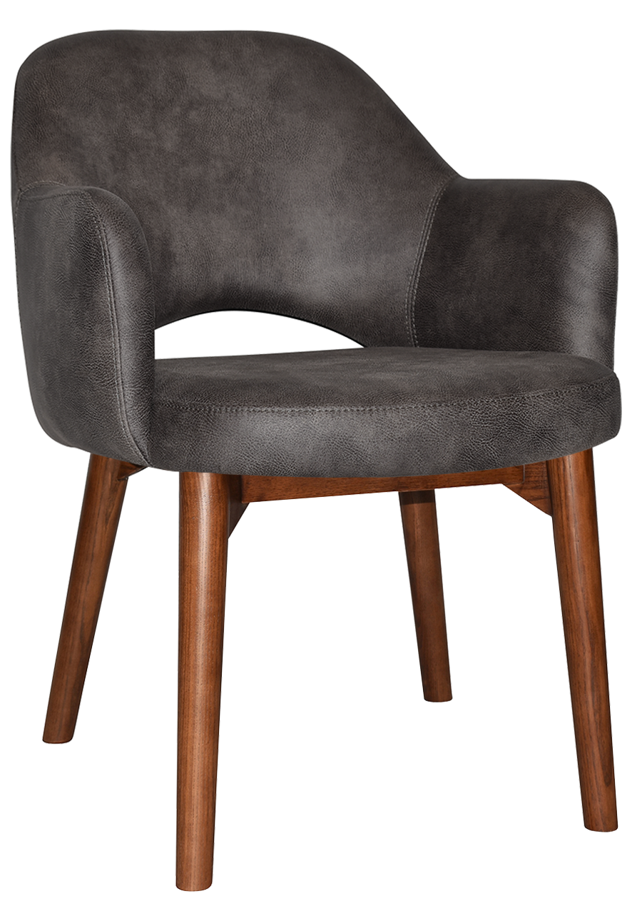 EZ ARM CHAIR ALBURY TIMBER LIGHT WALNUT