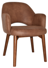 EZ ARM CHAIR ALBURY TIMBER LIGHT WALNUT