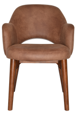EZ ARM CHAIR ALBURY TIMBER LIGHT WALNUT