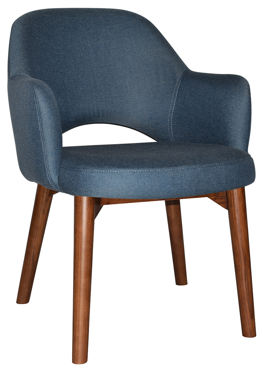 EZ ARM CHAIR ALBURY TIMBER LIGHT WALNUT