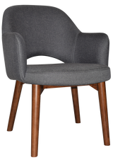 EZ ARM CHAIR ALBURY TIMBER LIGHT WALNUT