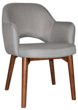 EZ ARM CHAIR ALBURY TIMBER LIGHT WALNUT