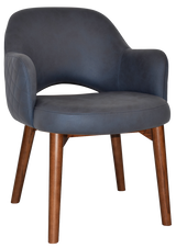 EZ ARM CHAIR ALBURY TIMBER LIGHT WALNUT