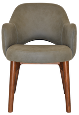 EZ ARM CHAIR ALBURY TIMBER LIGHT WALNUT