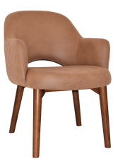 EZ ARM CHAIR ALBURY TIMBER LIGHT WALNUT