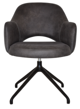 EZ ARM CHAIR ALBURY TRESTLE V2 BLACK