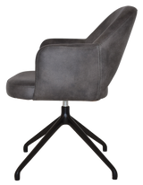 EZ ARM CHAIR ALBURY TRESTLE V2 BLACK