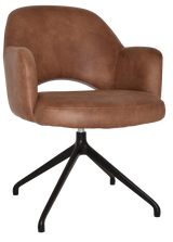 EZ ARM CHAIR ALBURY TRESTLE V2 BLACK