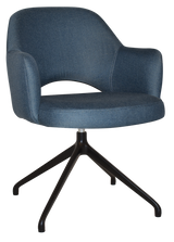 EZ ARM CHAIR ALBURY TRESTLE V2 BLACK