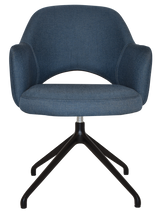 EZ ARM CHAIR ALBURY TRESTLE V2 BLACK