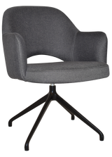EZ ARM CHAIR ALBURY TRESTLE V2 BLACK