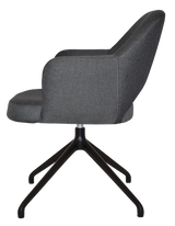 EZ ARM CHAIR ALBURY TRESTLE V2 BLACK