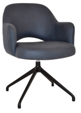 EZ ARM CHAIR ALBURY TRESTLE V2 BLACK