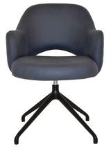 EZ ARM CHAIR ALBURY TRESTLE V2 BLACK