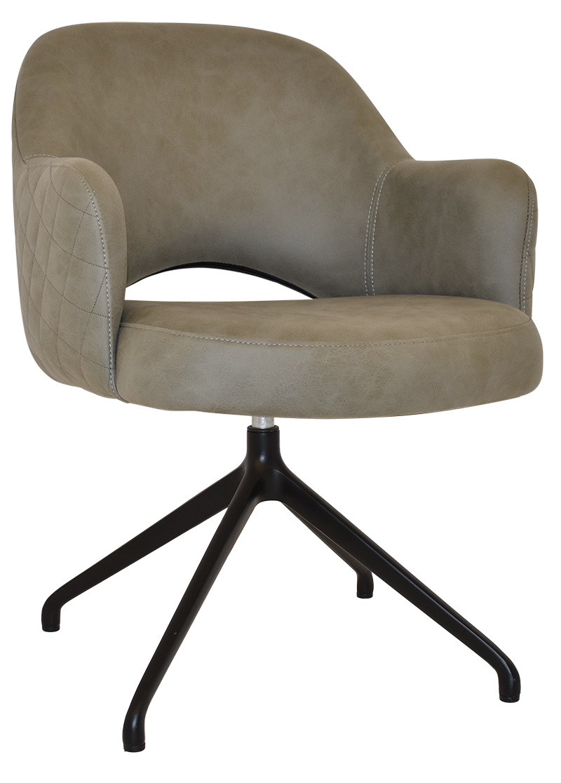 EZ ARM CHAIR ALBURY TRESTLE V2 BLACK