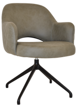 EZ ARM CHAIR ALBURY TRESTLE V2 BLACK