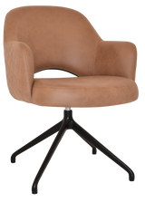 EZ ARM CHAIR ALBURY TRESTLE V2 BLACK