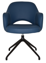 EZ ARM CHAIR ALBURY TRESTLE V2 BLACK