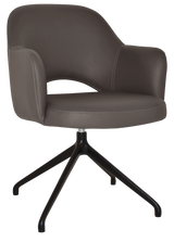EZ ARM CHAIR ALBURY TRESTLE V2 BLACK