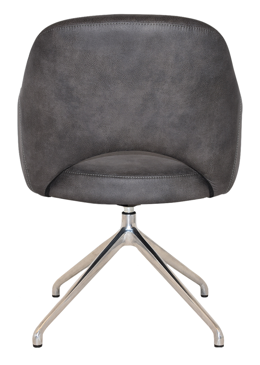 EZ ARM CHAIR ALBURY TRESTLE V2 POLISHED ALUM