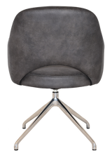 EZ ARM CHAIR ALBURY TRESTLE V2 POLISHED ALUM