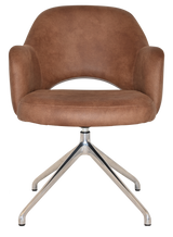 EZ ARM CHAIR ALBURY TRESTLE V2 POLISHED ALUM
