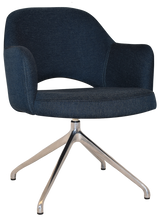 EZ ARM CHAIR ALBURY TRESTLE V2 POLISHED ALUM