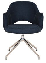 EZ ARM CHAIR ALBURY TRESTLE V2 POLISHED ALUM