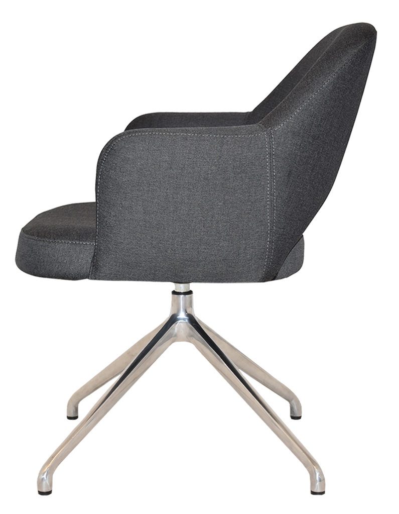 EZ ARM CHAIR ALBURY TRESTLE V2 POLISHED ALUM