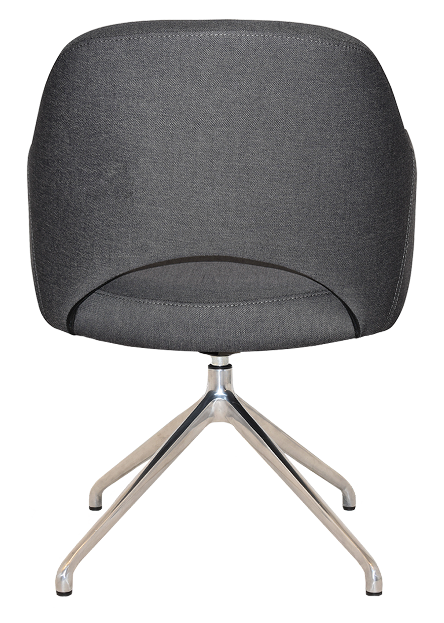 EZ ARM CHAIR ALBURY TRESTLE V2 POLISHED ALUM