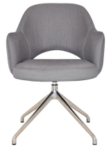 EZ ARM CHAIR ALBURY TRESTLE V2 POLISHED ALUM