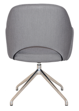 EZ ARM CHAIR ALBURY TRESTLE V2 POLISHED ALUM