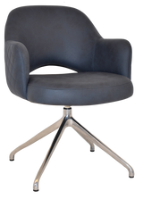 EZ ARM CHAIR ALBURY TRESTLE V2 POLISHED ALU