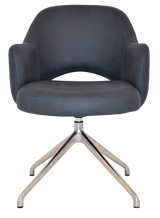 EZ ARM CHAIR ALBURY TRESTLE V2 POLISHED ALU