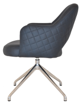 EZ ARM CHAIR ALBURY TRESTLE V2 POLISHED ALU