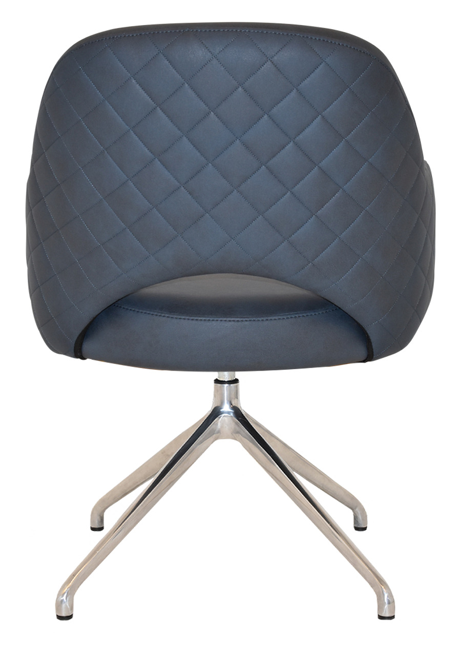 EZ ARM CHAIR ALBURY TRESTLE V2 POLISHED ALU