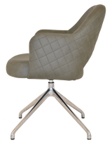 EZ ARM CHAIR ALBURY TRESTLE V2 POLISHED ALU