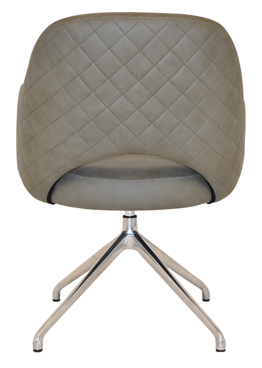 EZ ARM CHAIR ALBURY TRESTLE V2 POLISHED ALU