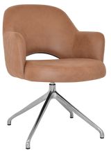 EZ ARM CHAIR ALBURY TRESTLE V2 POLISHED ALUM