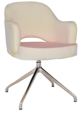 EZ ARM CHAIR ALBURY TRESTLE V2 POLISHED ALUM