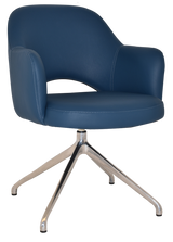 EZ ARM CHAIR ALBURY TRESTLE V2 POLISHED ALUM