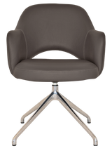 EZ ARM CHAIR ALBURY TRESTLE V2 POLISHED ALUM