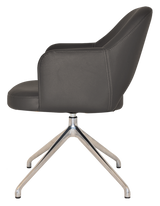 EZ ARM CHAIR ALBURY TRESTLE V2 POLISHED ALUM