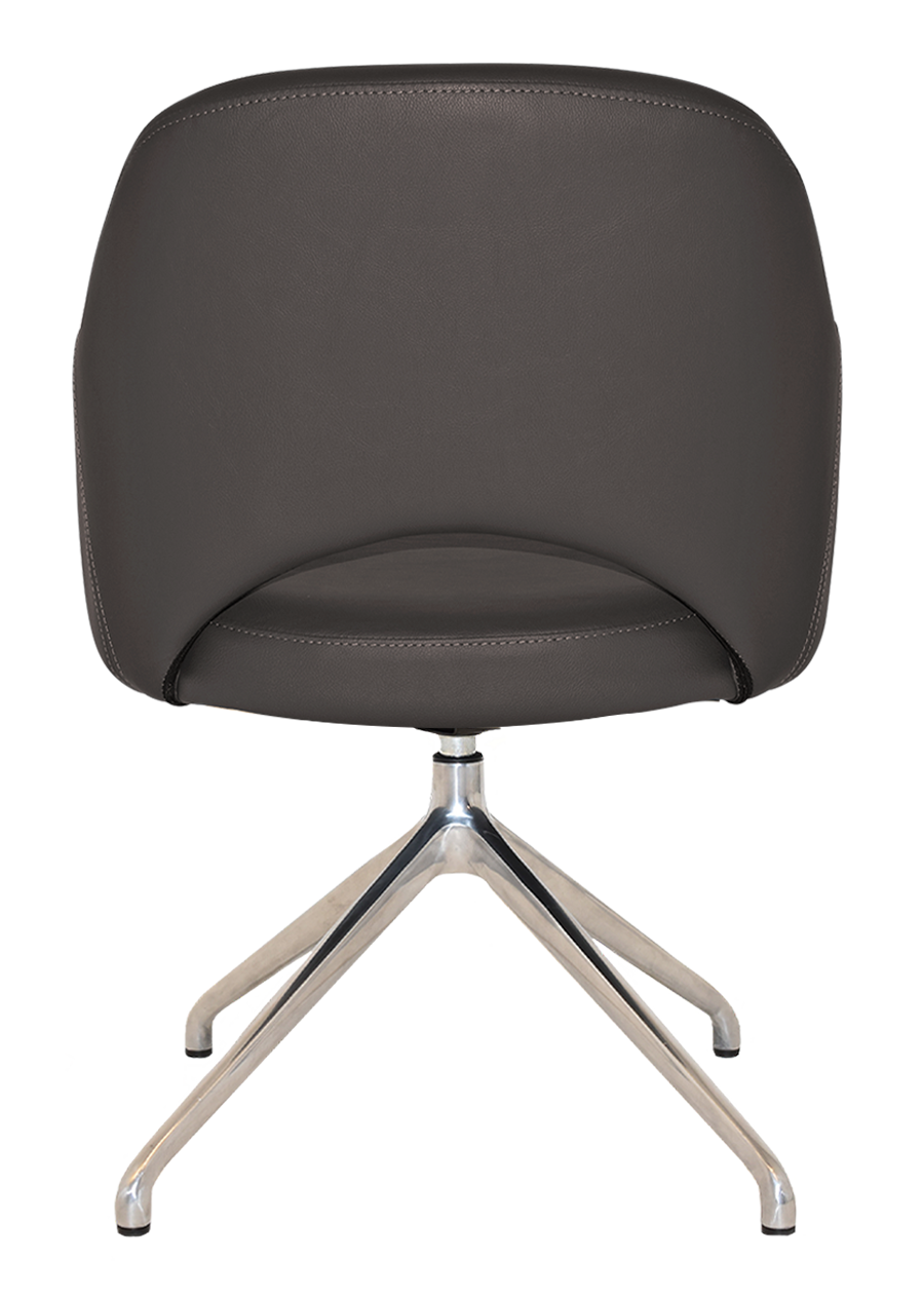 EZ ARM CHAIR ALBURY TRESTLE V2 POLISHED ALUM