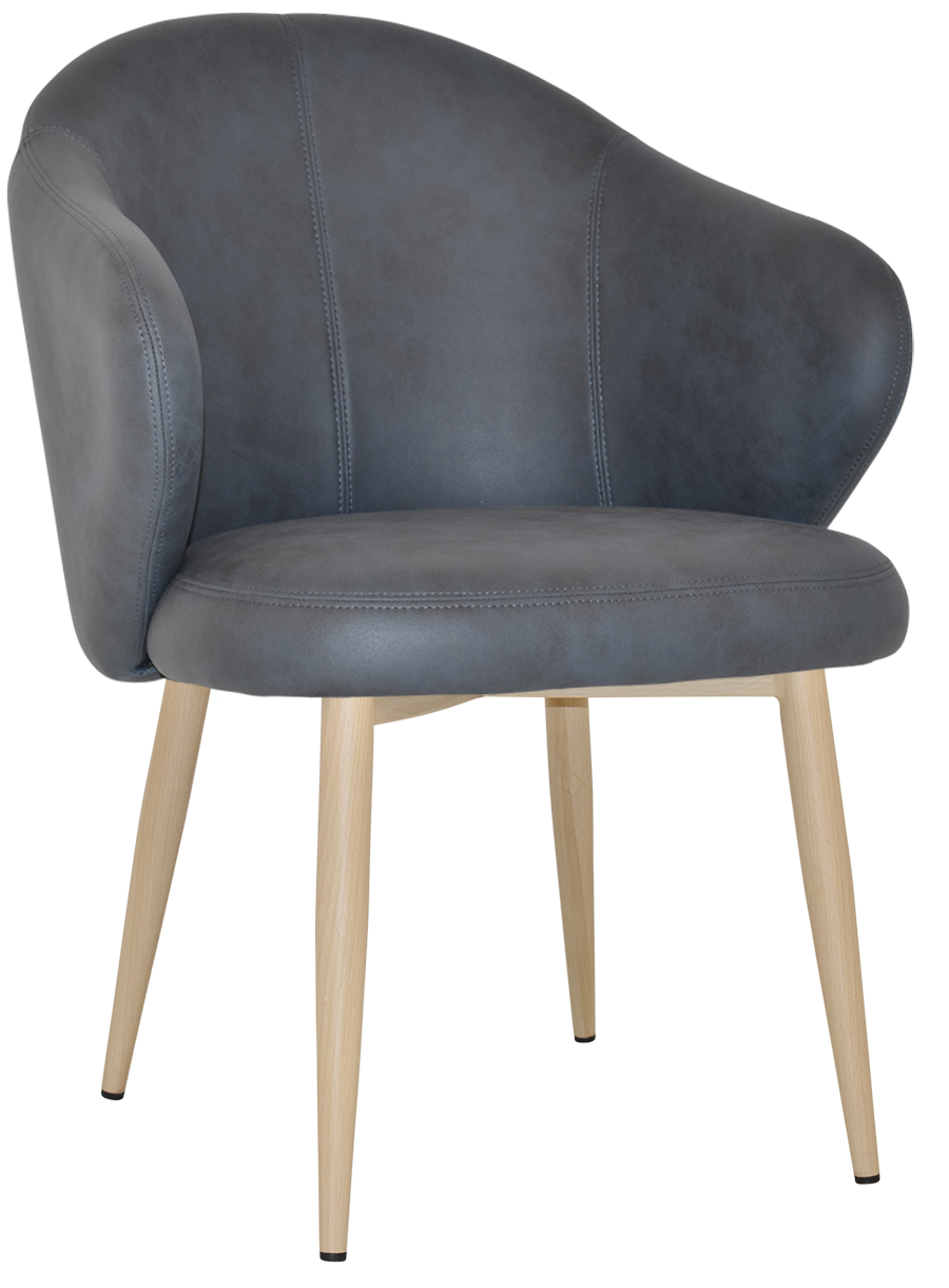 EZ ARM CHAIR HUGO METAL BIRCH